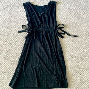 French connection size 8 dress in black with silver glitter